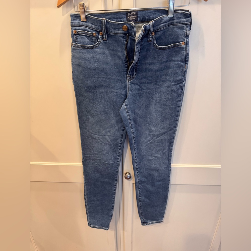 Jcrew mid rise skinny Women's Blue Jeans